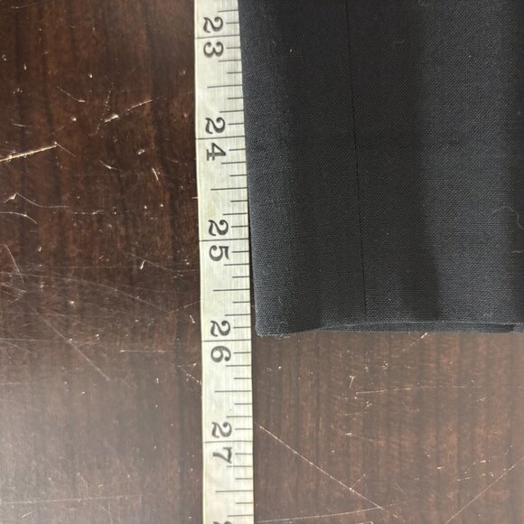 Theory Womens Black Stretch Mid Rise Straight Leg Flat Front Dress Pants Size 8 - Picture 11 of 11